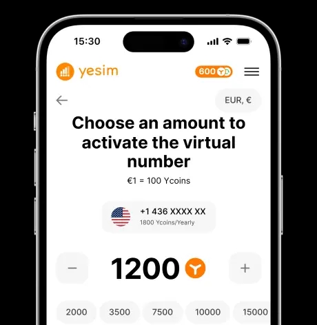 eSIM application from Yesim screen 4